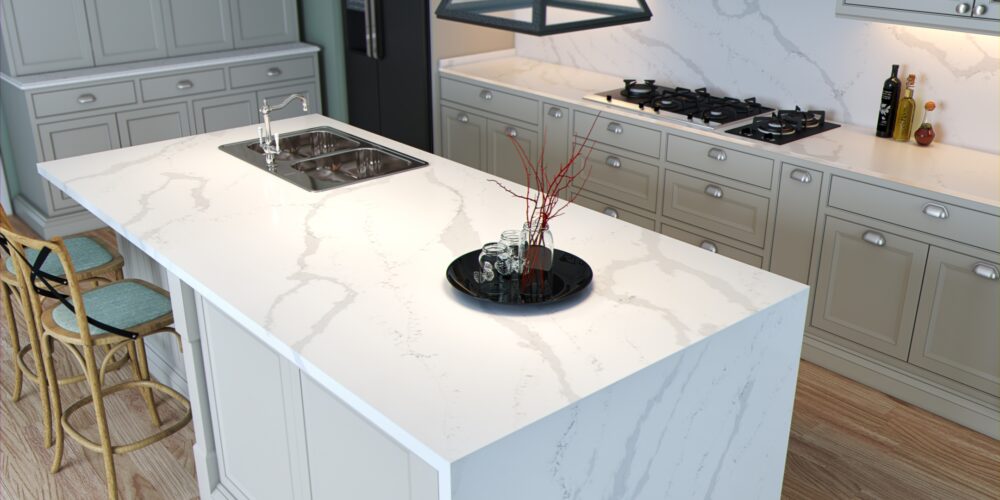 Blat de bucatarie QUARTZ 2219 CALACATTA VENEZIA