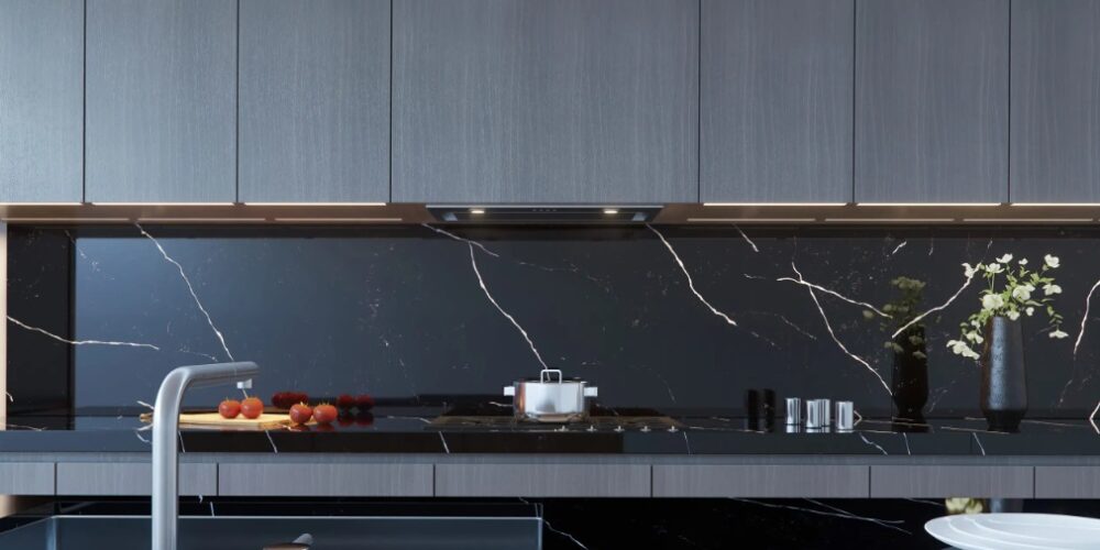 Blat de bucatarie QUARTZ ROYAL BLACK